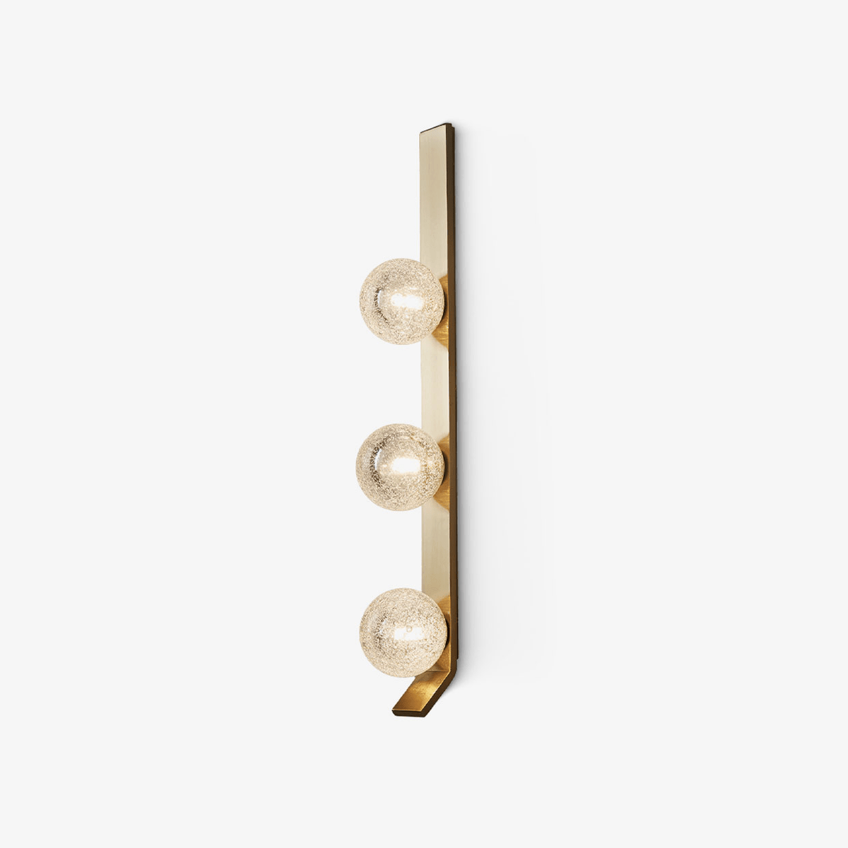 Teriivelle aplique de pared vertical con tres globos texturizado