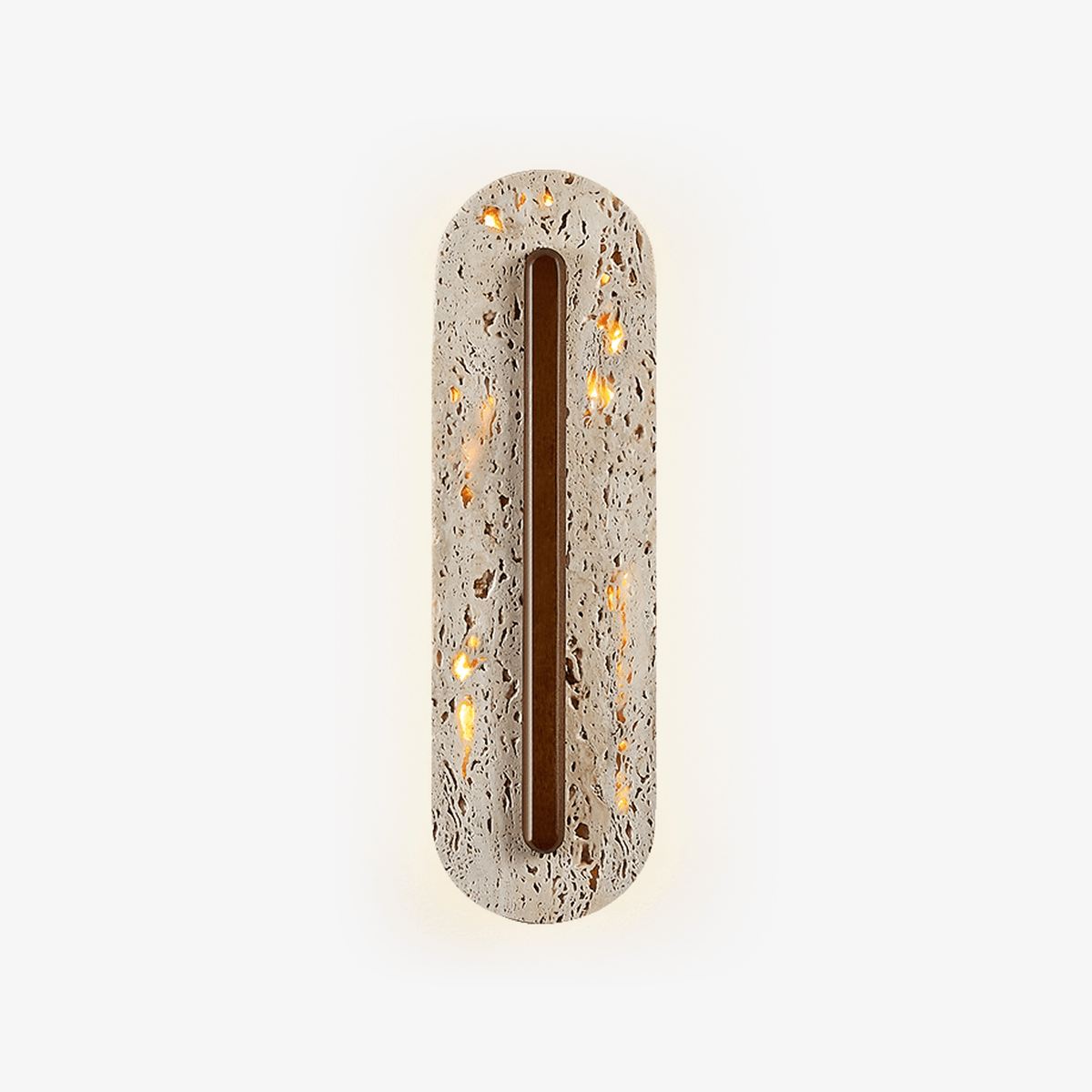 Cato aplique de pared Bellamont minimalista en travertino beige