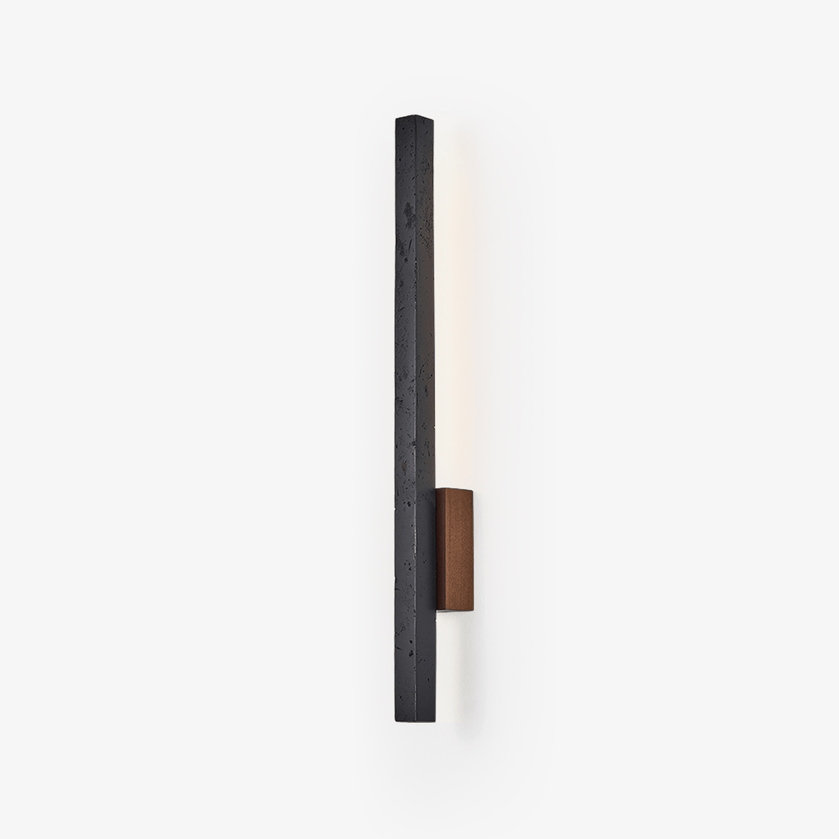 Juna aplique de pared lineal negro de travertino