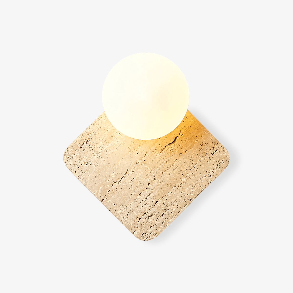 Pia aplique de pared Elmwood con esfera de madera