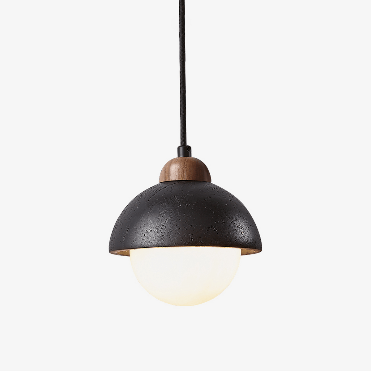 Tavoria lámpara colgante simple travertino negro