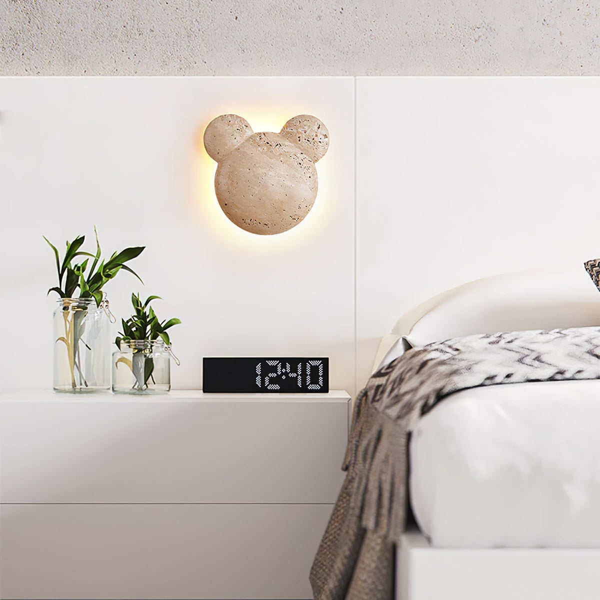 Tavi aplique de pared en travertino amarillo