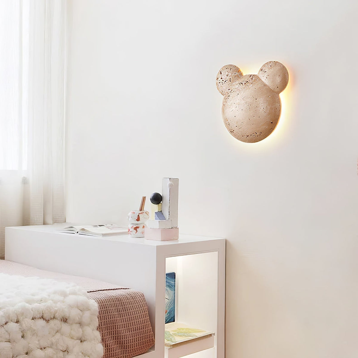 Tavi aplique de pared en travertino amarillo