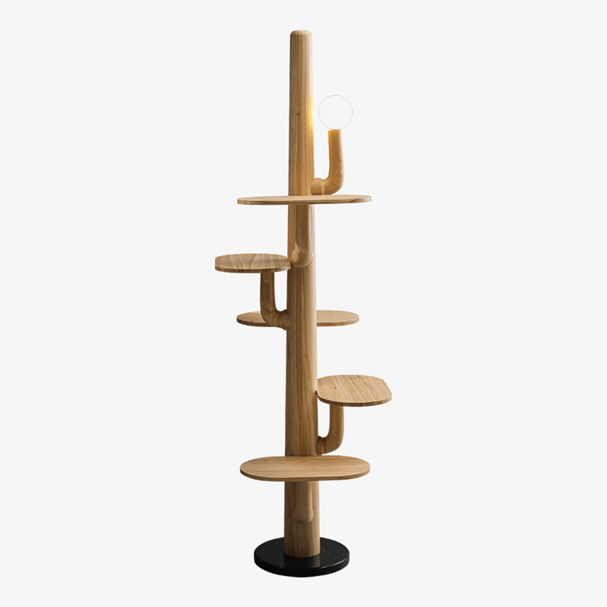 Rymb lámpara de pie en madera