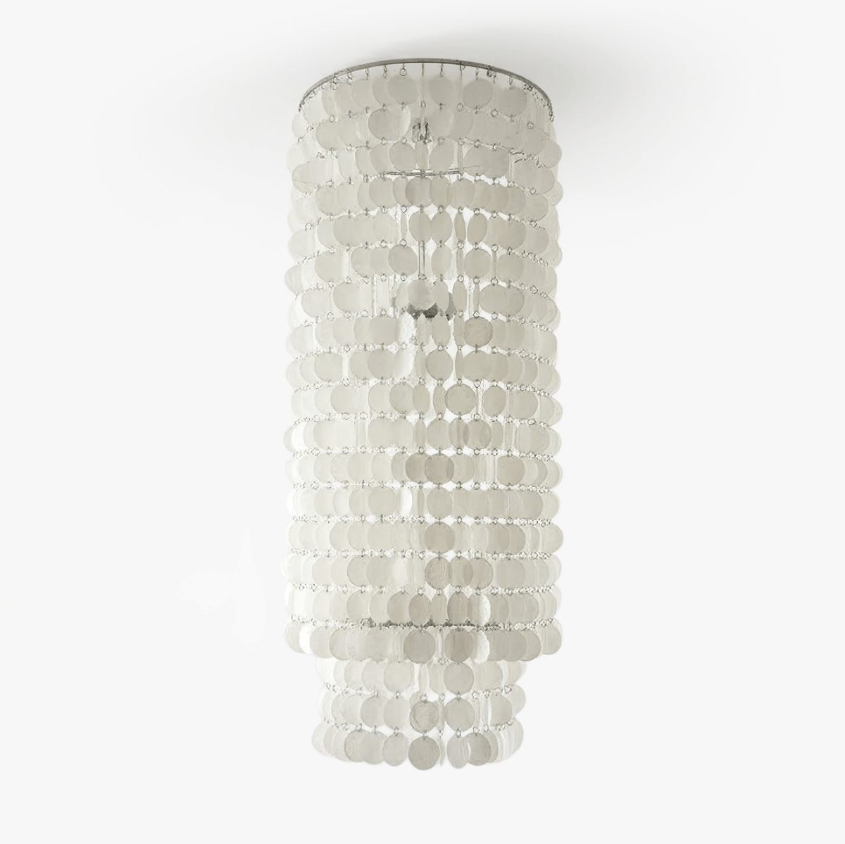 Zolt lámpara de araña columnar lujosa