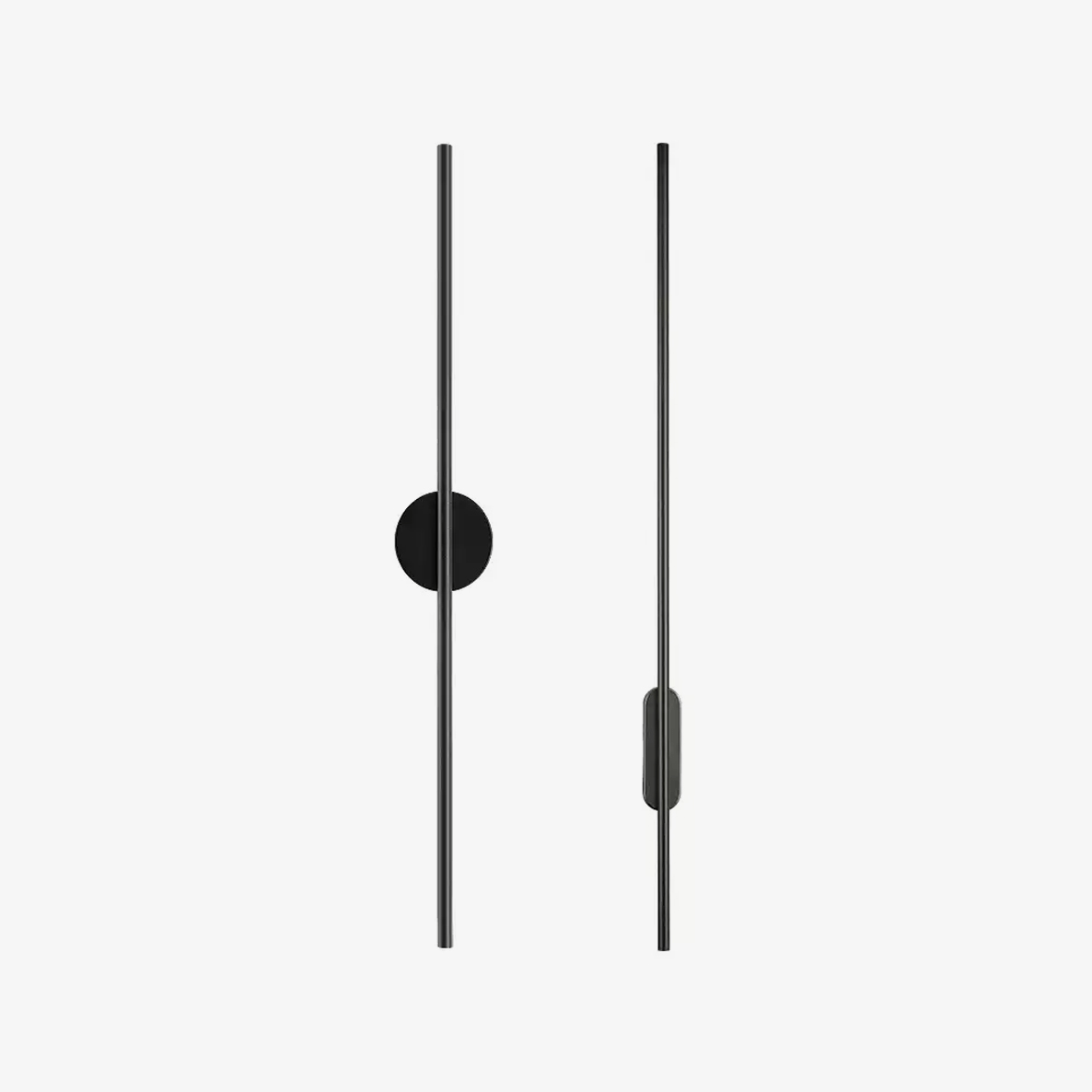 Nomk aplique de pared negro recargable lineal