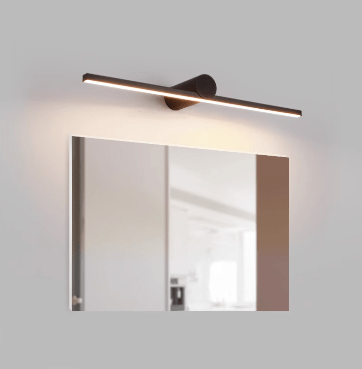 Kylb aplique de pared negro recargable delgado