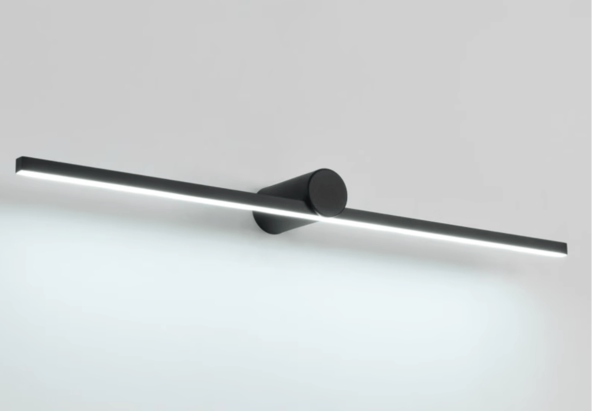 Kylb aplique de pared negro recargable delgado