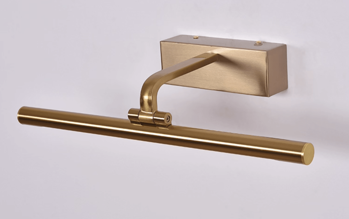 Geth aplique de pared con marco dorado recargable
