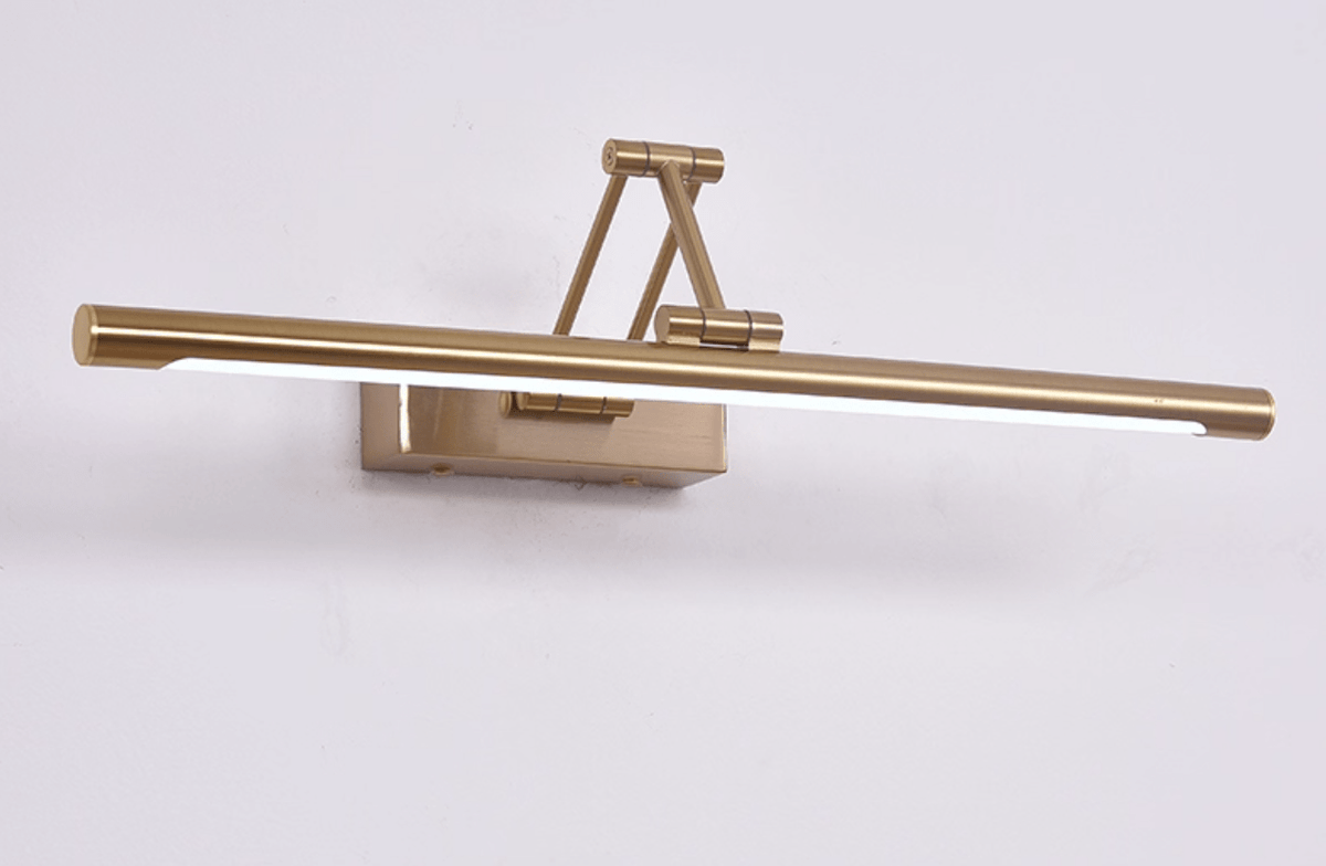 Geth aplique de pared con marco dorado recargable