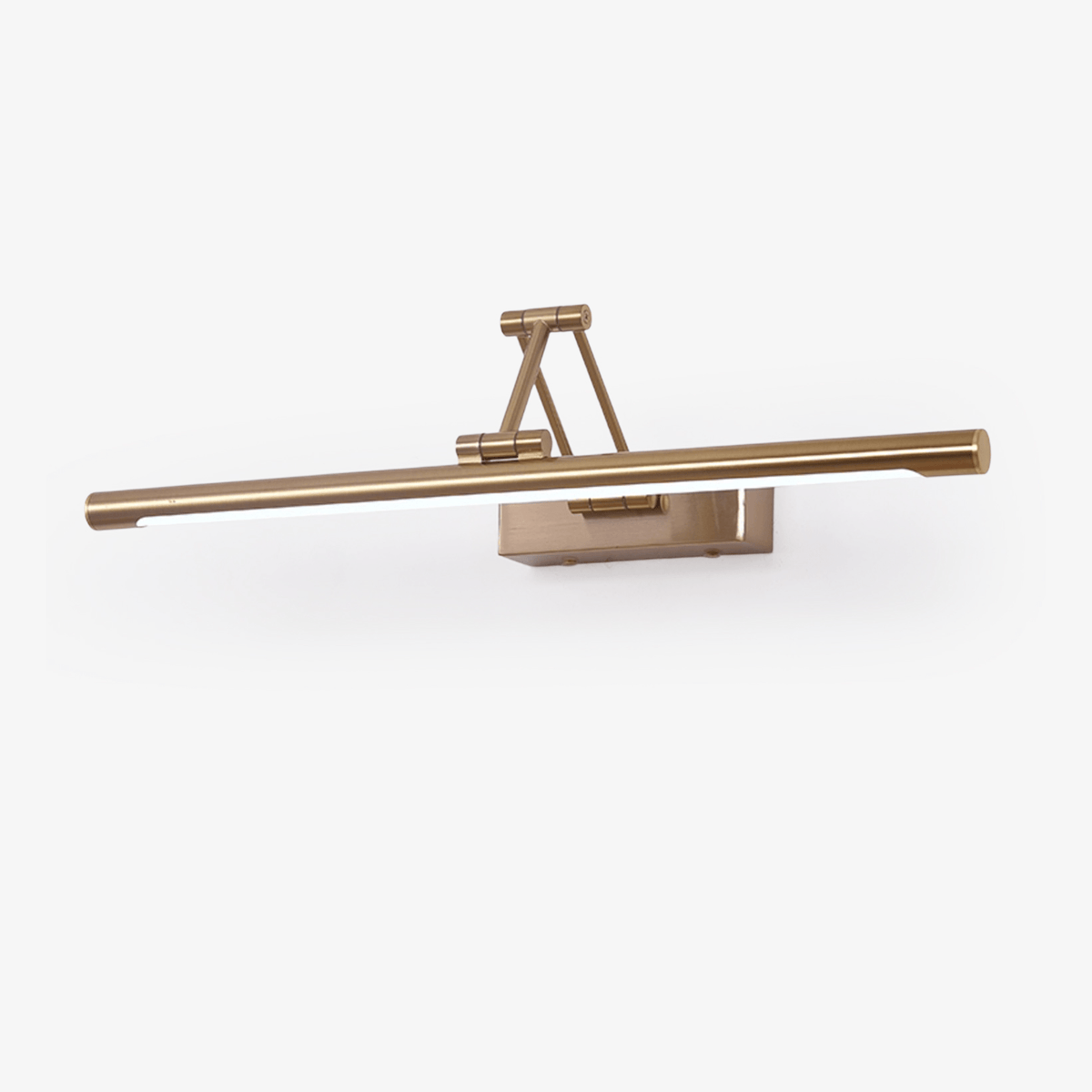 Geth aplique de pared con marco dorado recargable