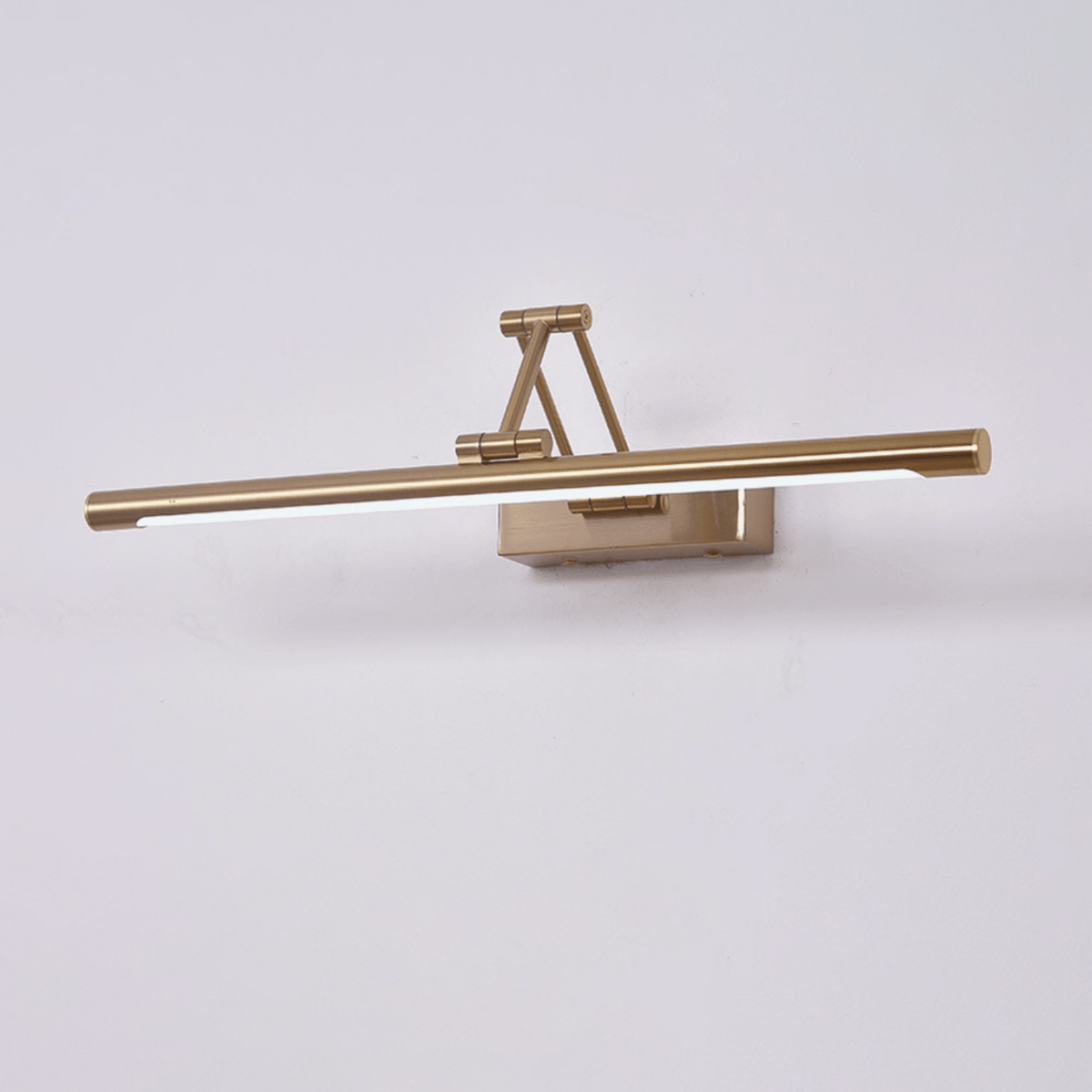Geth aplique de pared con marco dorado recargable