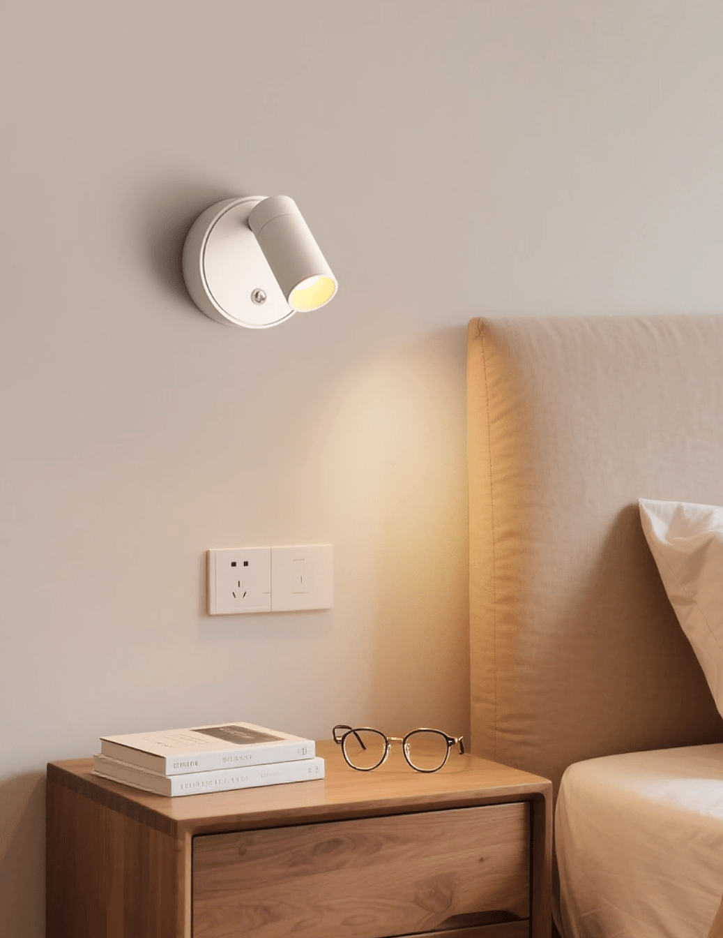 Dorv Pivot Rechargeable aplique de pared de acrílico recargable