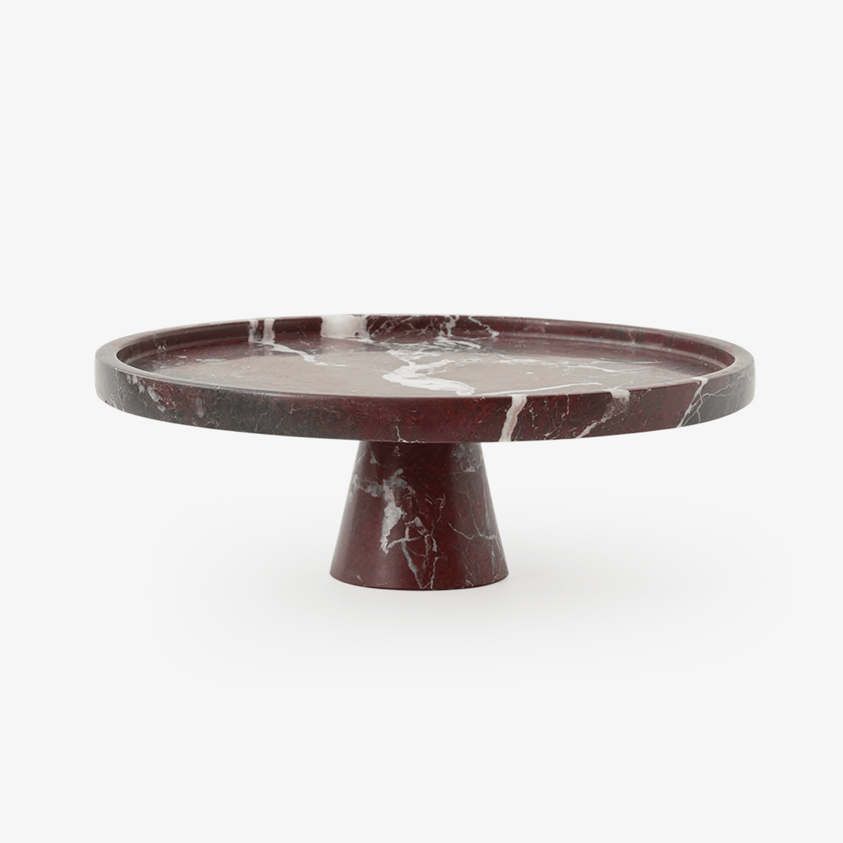 Tesk Bandeja de pedestal en mármol Marquina