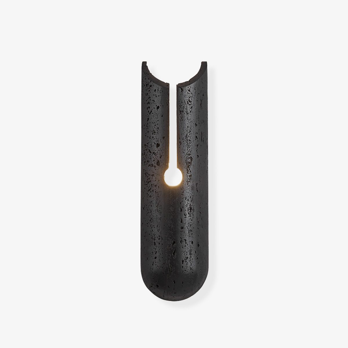 Elraeila aplique de pared travertino negro