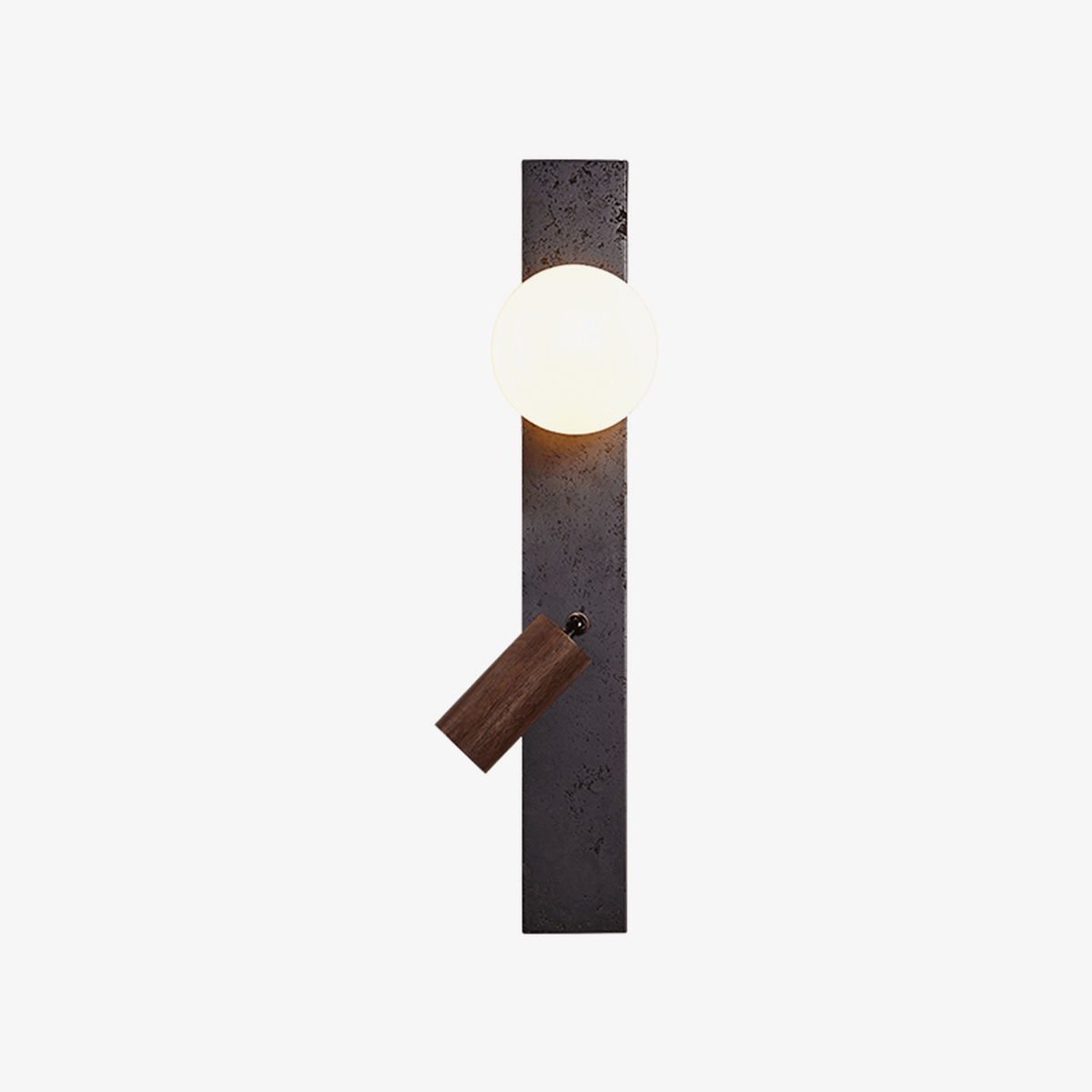Nirv aplique de pared negro travertino moderno