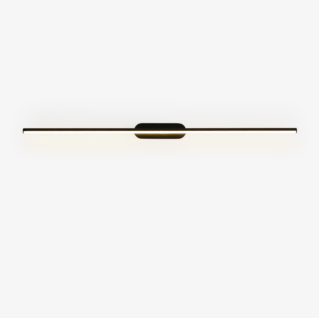 Qirma aplique de pared negro lineal minimalista delgado