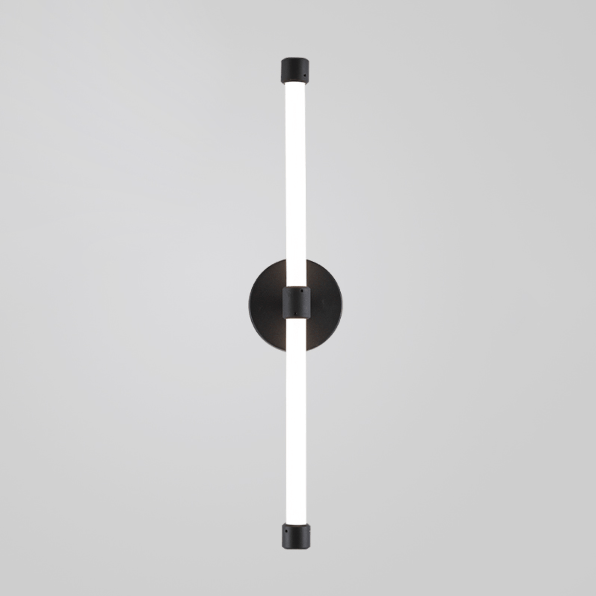 Voske aplique de pared vertical tubular minimalista en latón