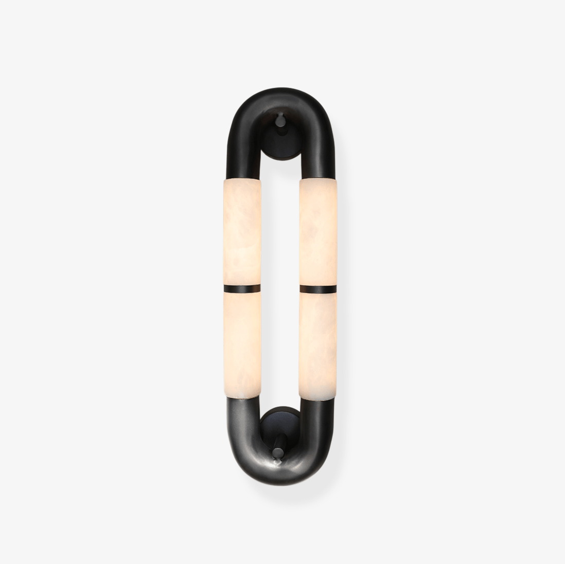 Gloxa Arc Twin aplique de pared alabastro