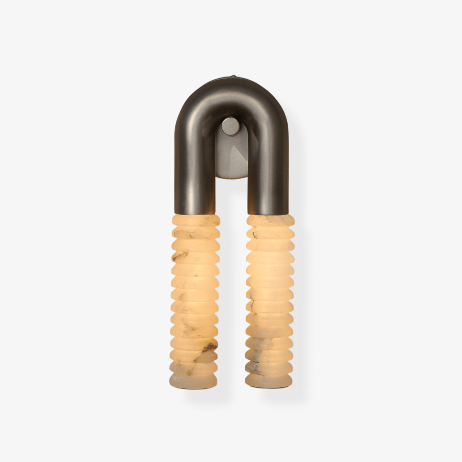 Talbe alabastro Arc Ridge aplique de pared moderno
