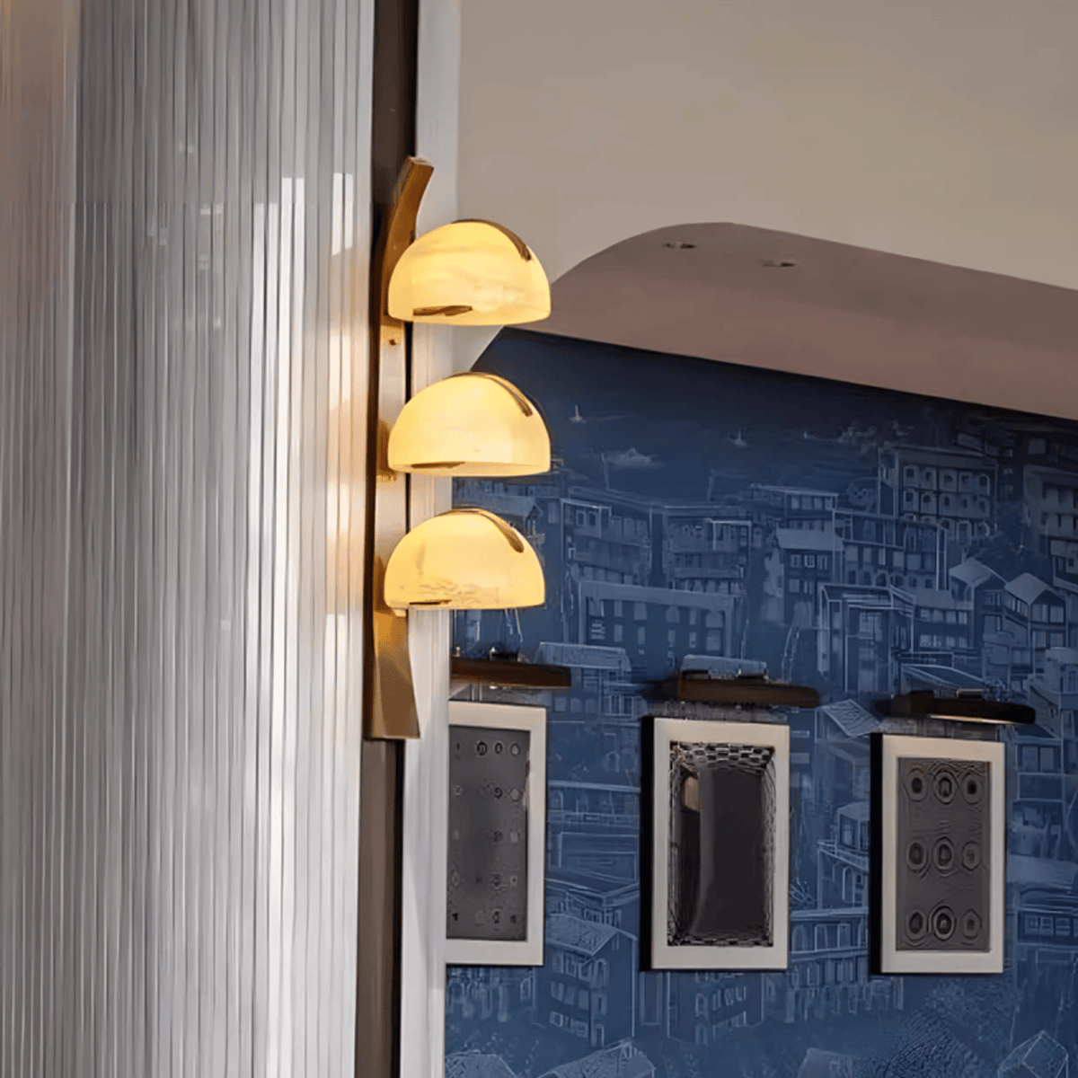 Eiririne aplique de pared en alabastro