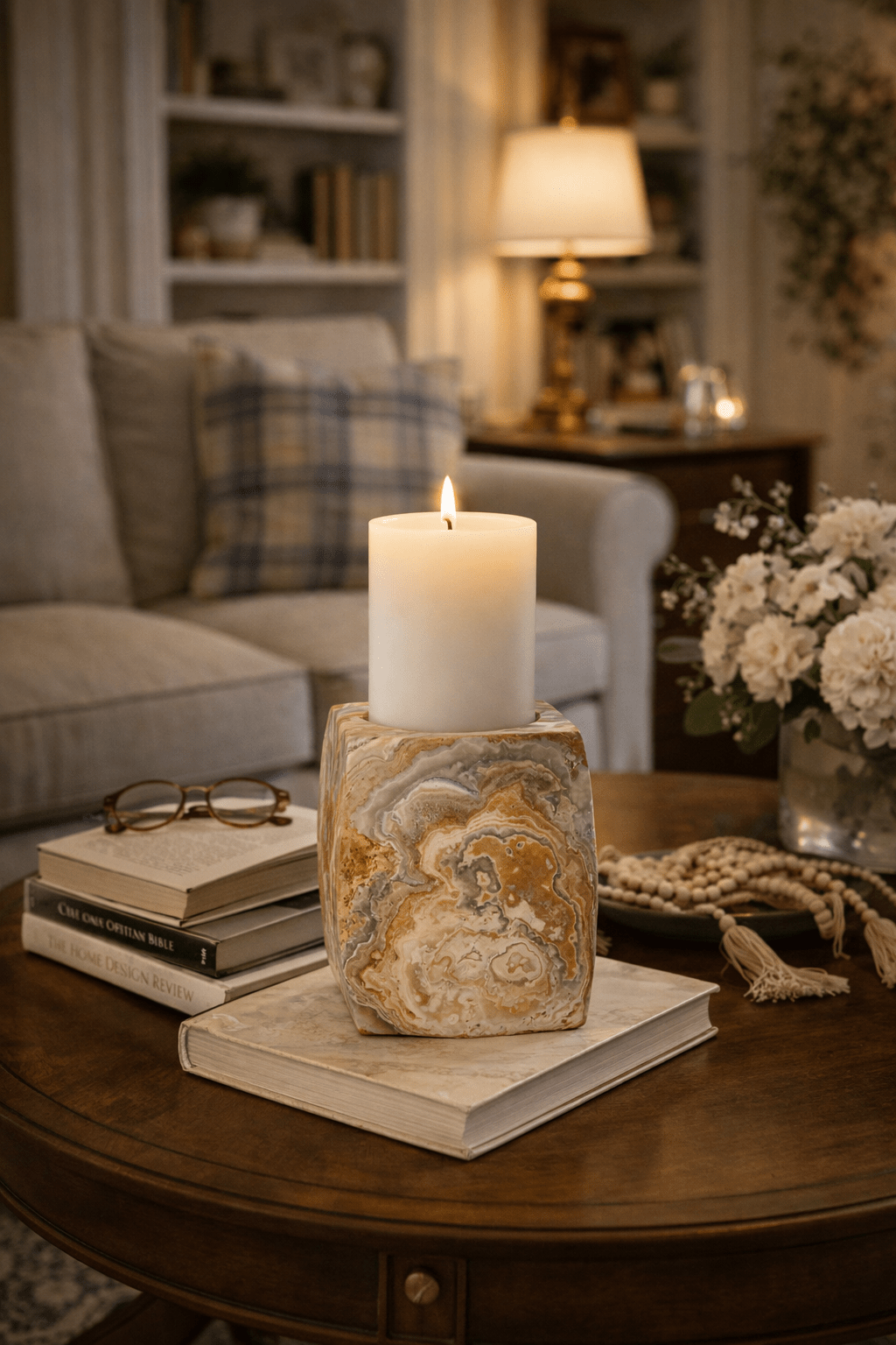 Orson Soporte de velas Onyx