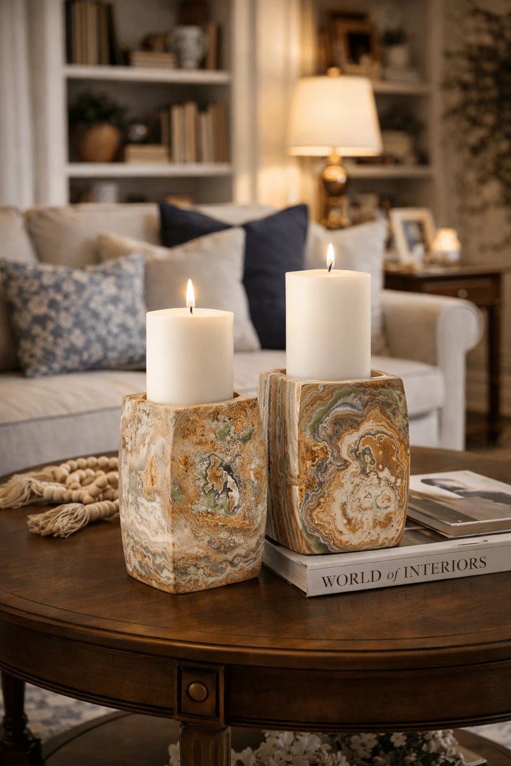 Orson Soporte de velas Onyx