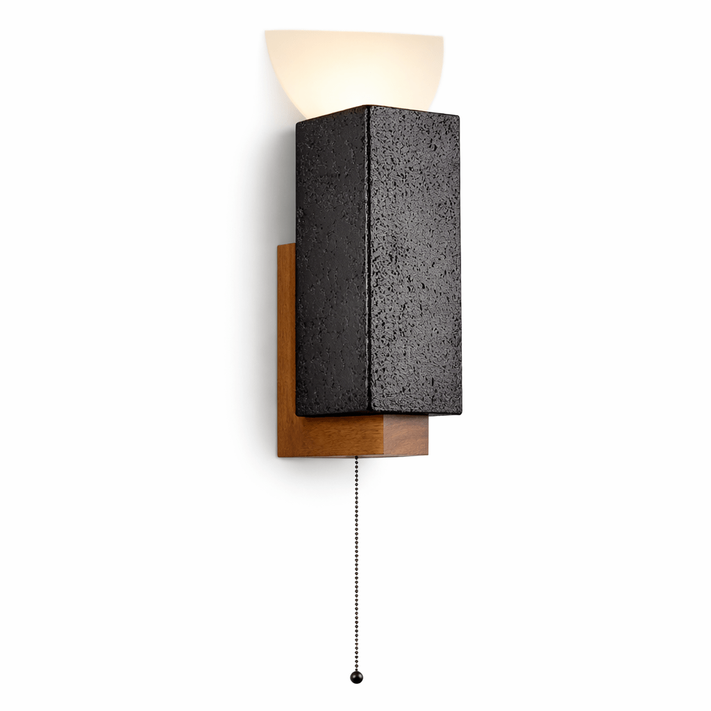 Viraanira aplique de pared de brillo obsidiana
