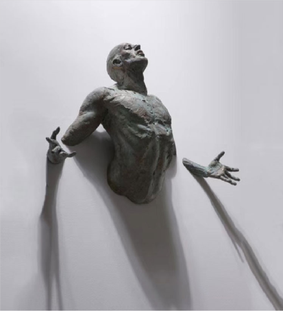 Morvayne Escultura de pared de la colección Esculturas Dinámicas Humanas