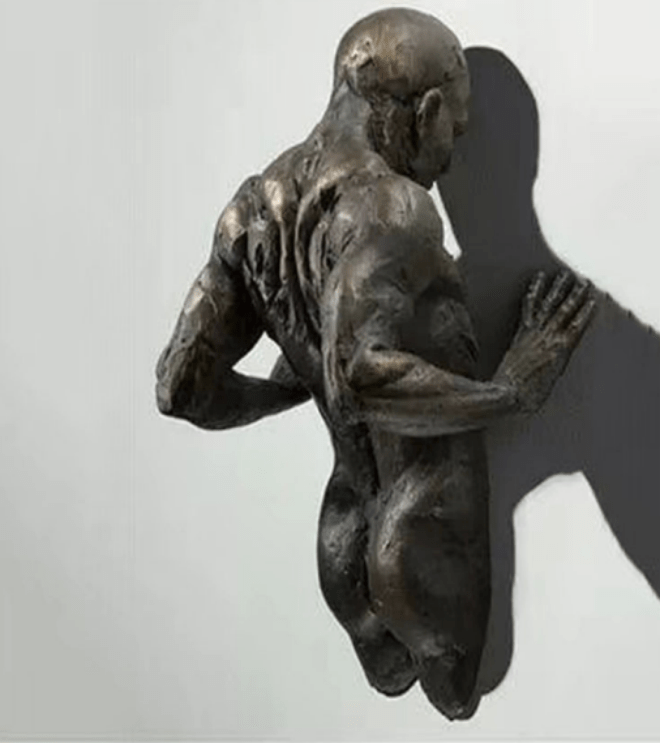 Morvayne Escultura de pared de la colección Esculturas Dinámicas Humanas