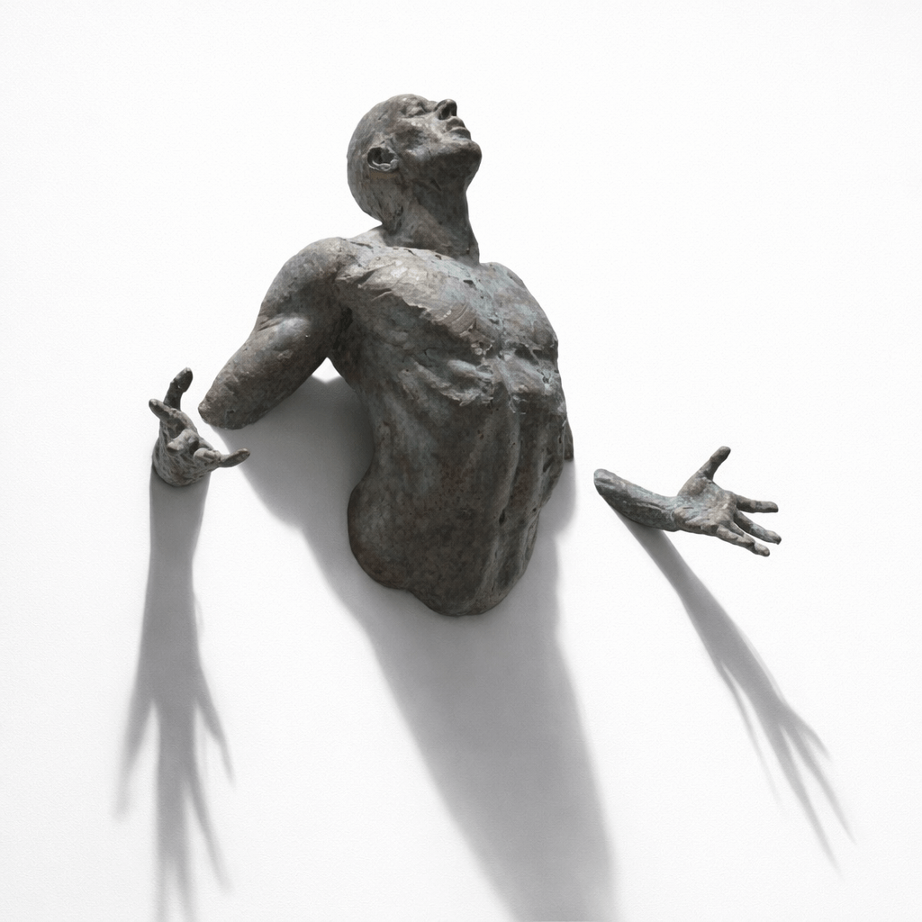 Morvayne Escultura de pared de la colección Esculturas Dinámicas Humanas