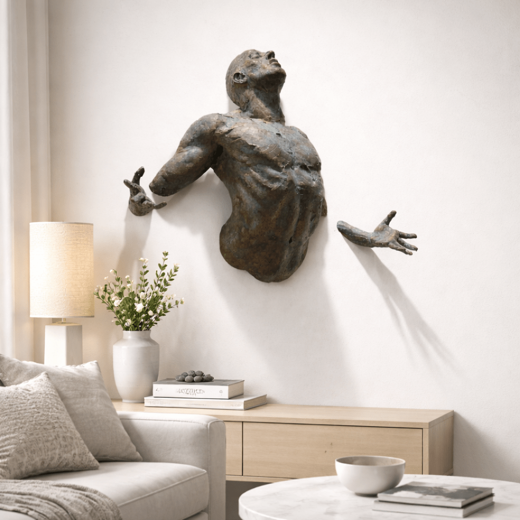 Morvayne Escultura de pared de la colección Esculturas Dinámicas Humanas