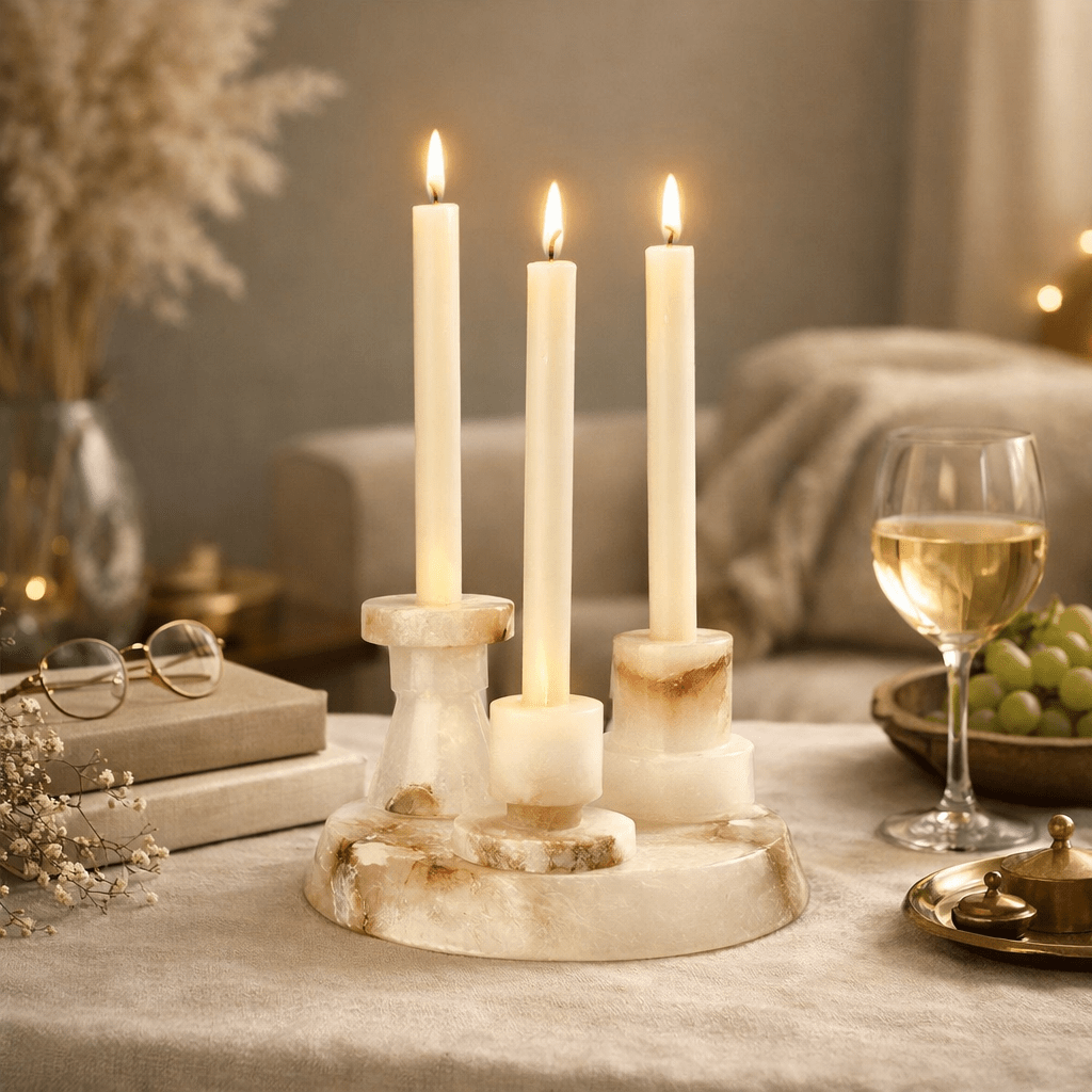 Vesperin de mármol Soporte para Velas