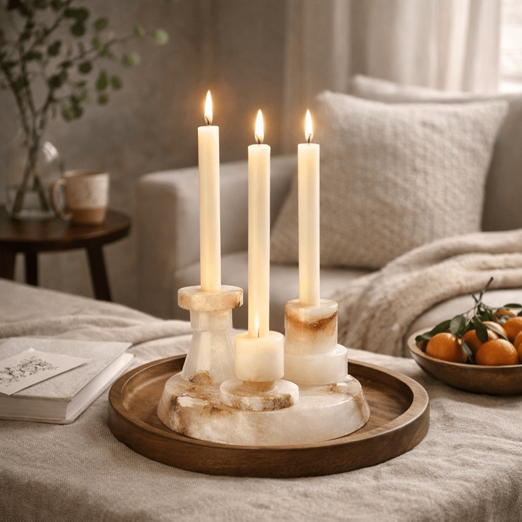 Vesperin de mármol Soporte para Velas