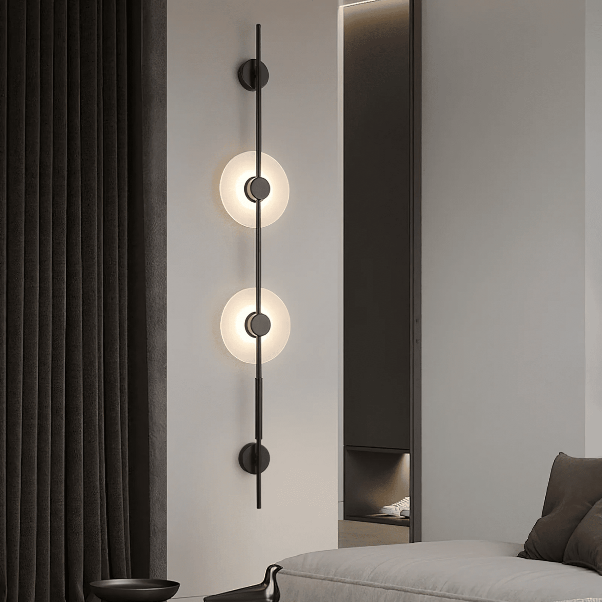 Neron aplique de pared vertical alabastro