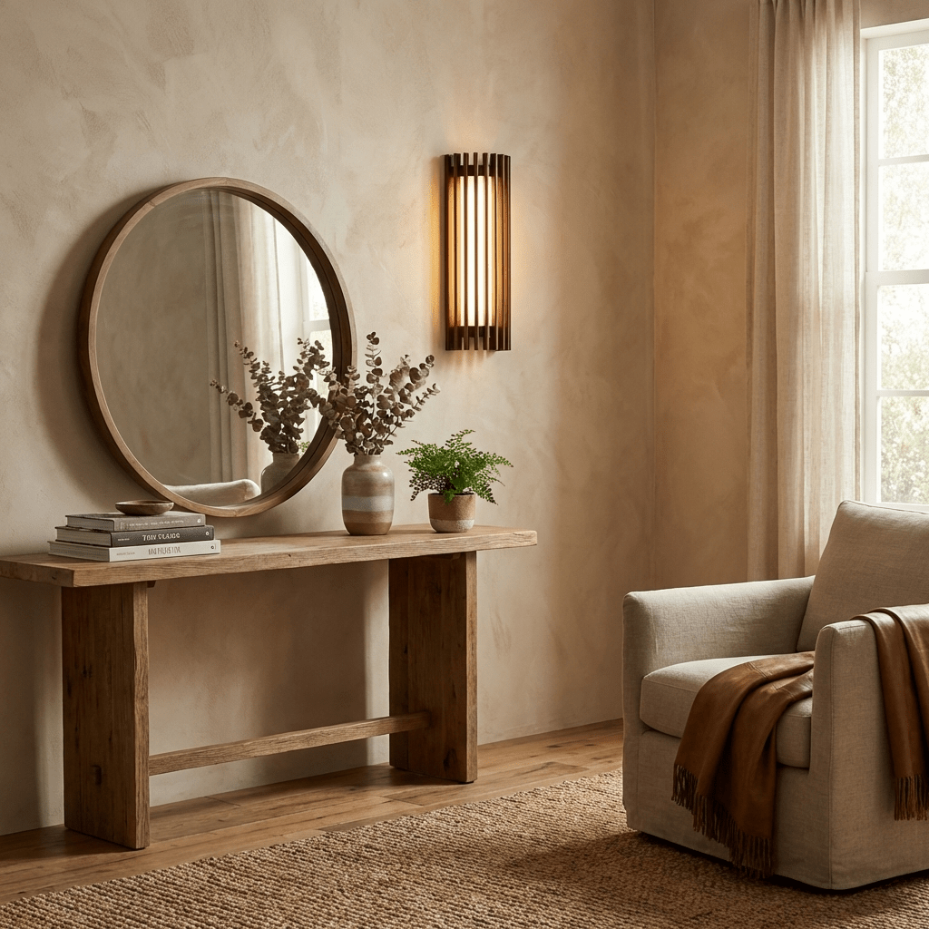 Renarenne aplique de pared lineal con listones verticales