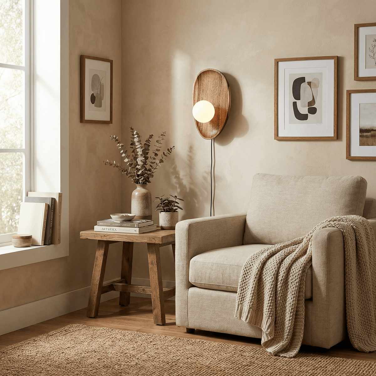 Bravyn aplique de pared con enchufe enchufable