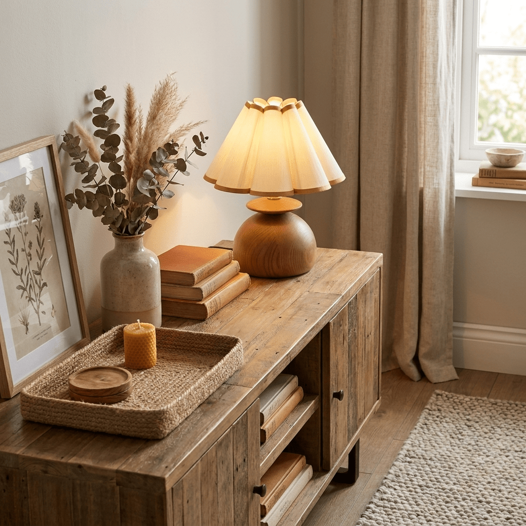 Anouk lámpara de mesa de madera