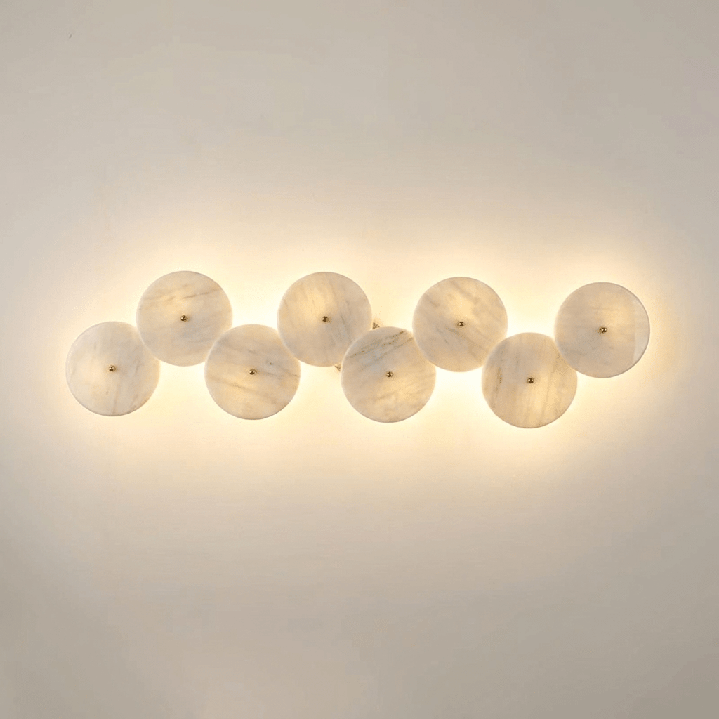 Cluster aplique de pared alabastro
