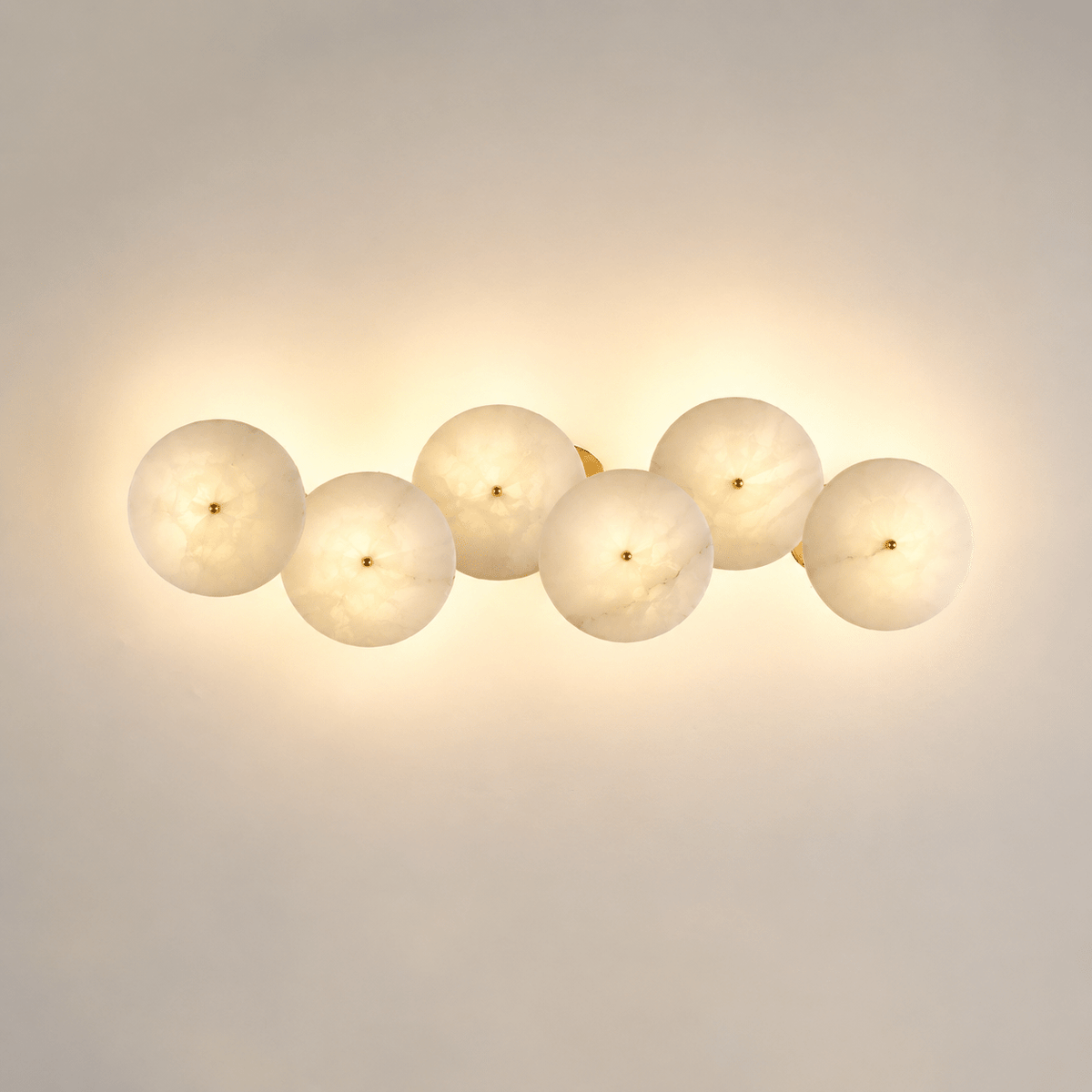 Cluster aplique de pared alabastro