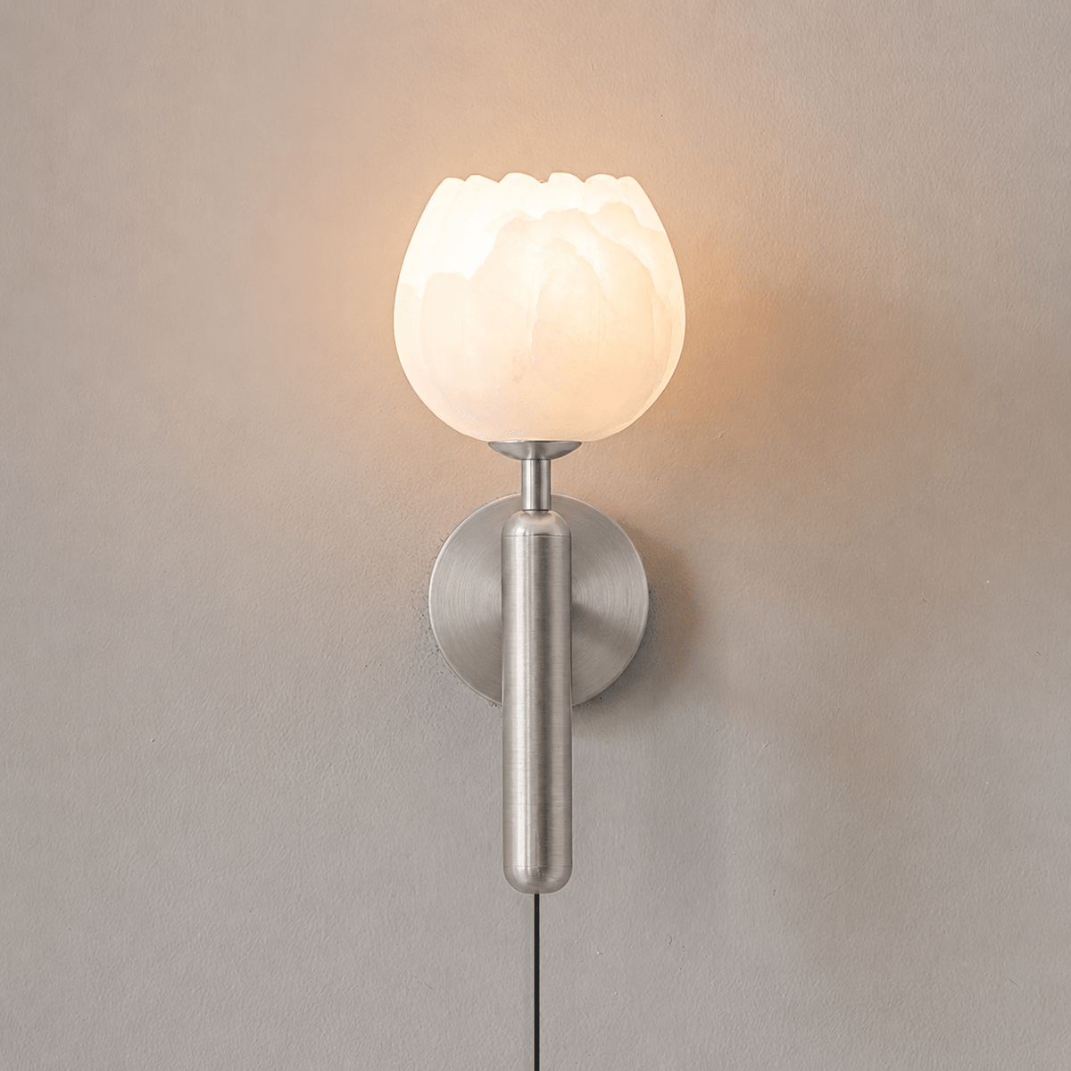 Ysoline aplique de pared en alabastro con enchufe enchufable