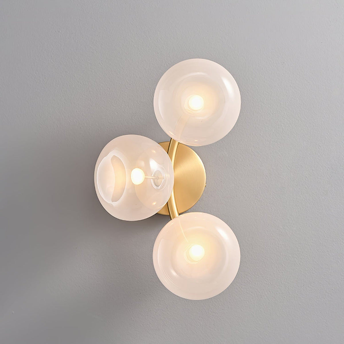 Velarina aplique de pared vidrio Metal
