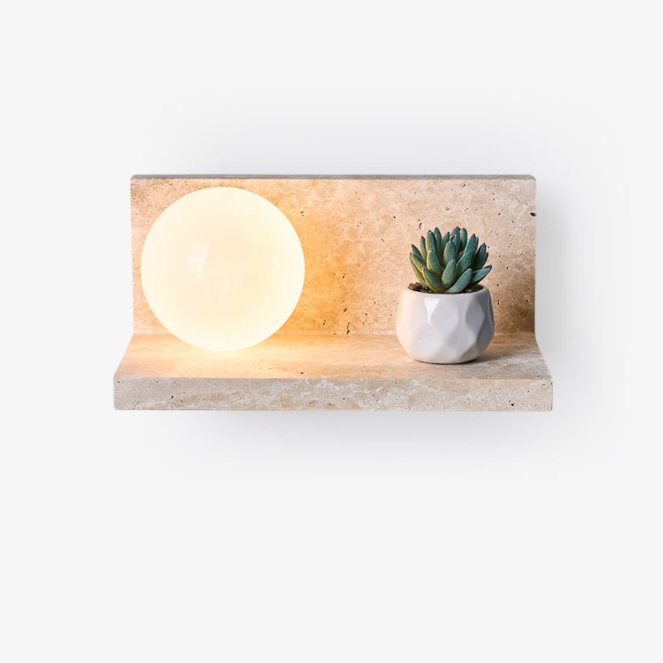 Vanthel aplique de pared travertino