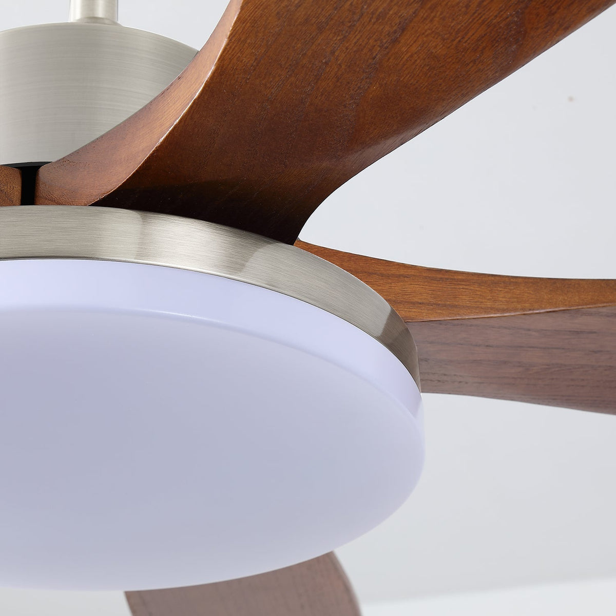 Alduira ventilador de techo con luz moderno de madera