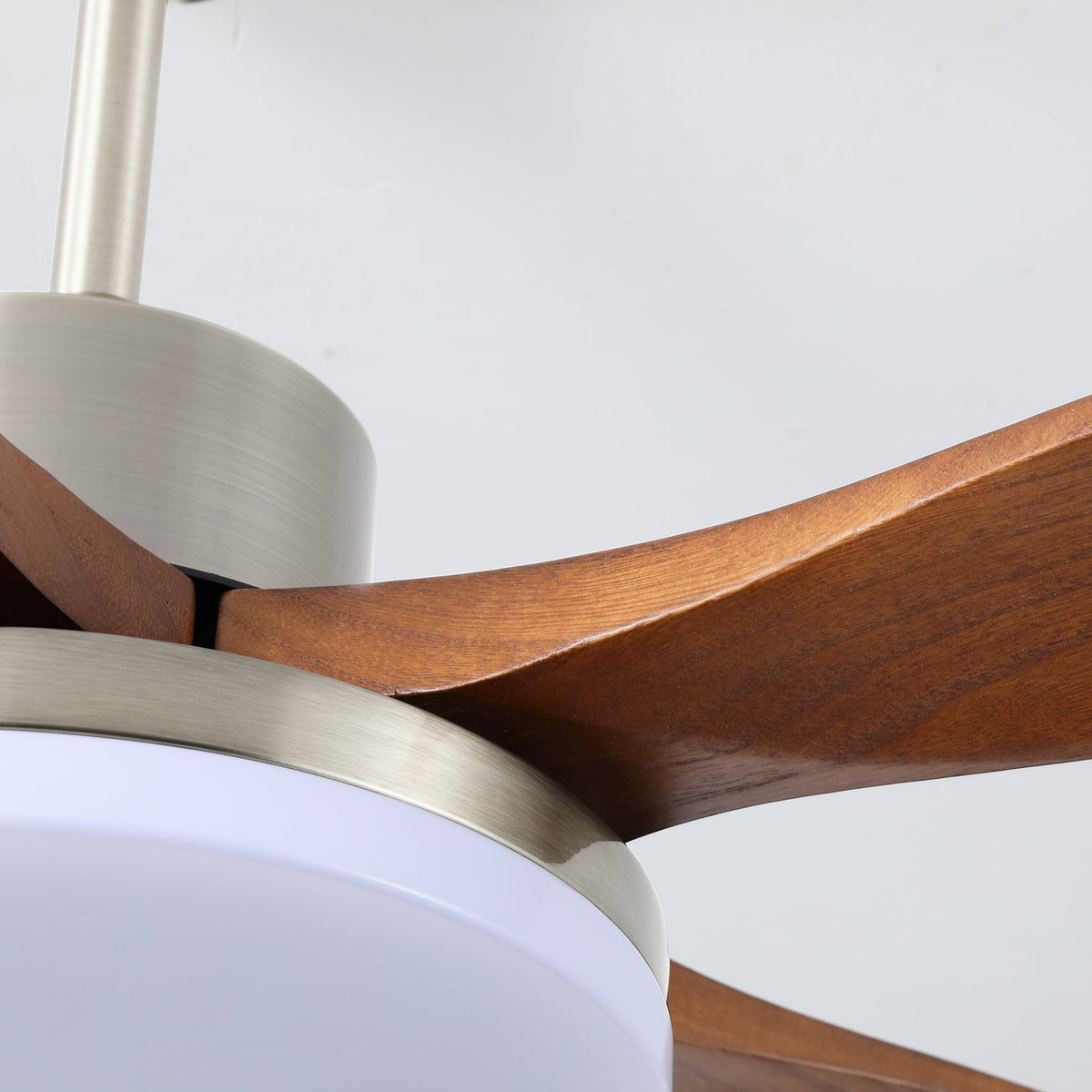 Alduira ventilador de techo con luz moderno de madera