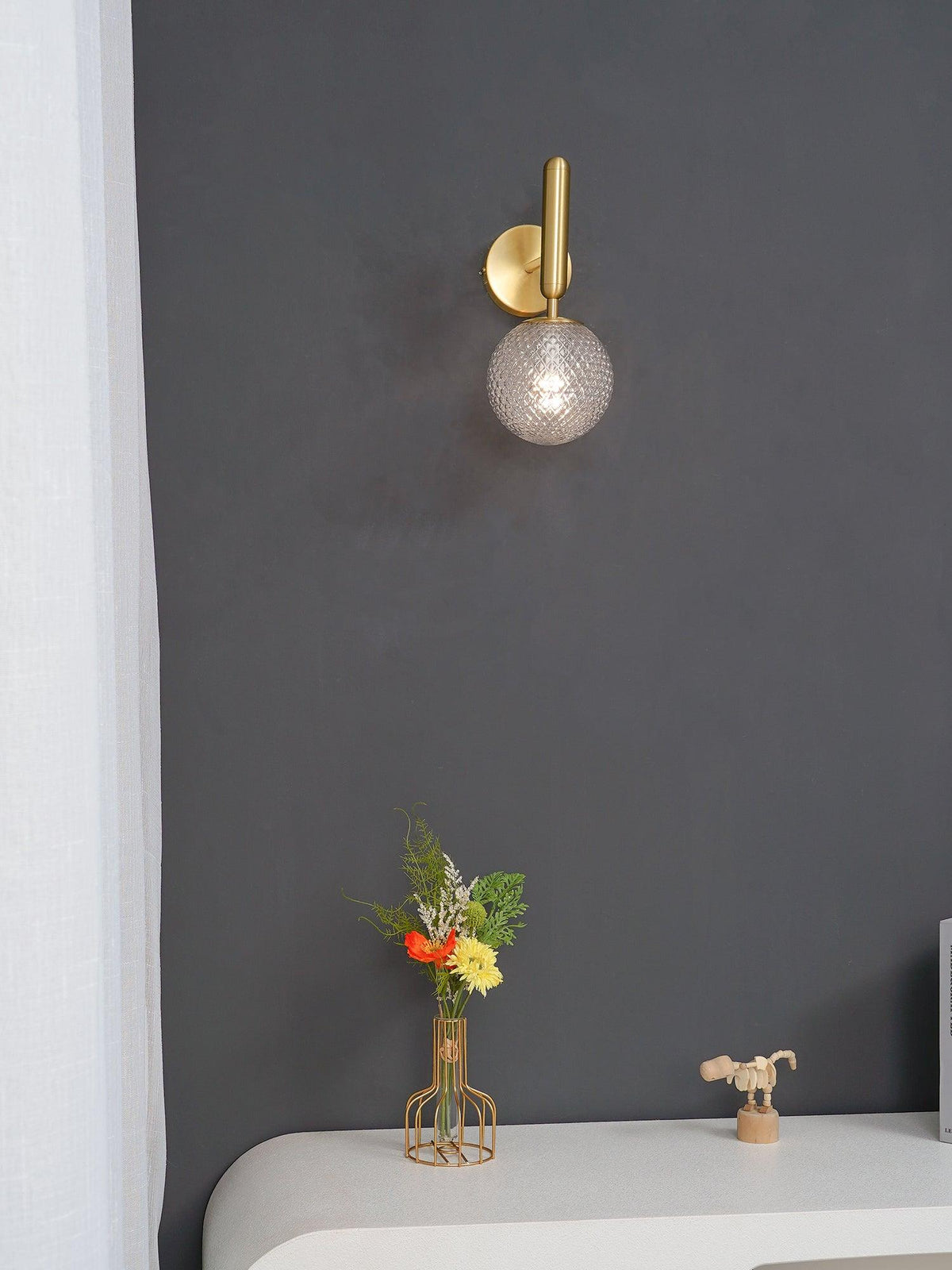 Culorara aplique de pared moderno minimalista de latón