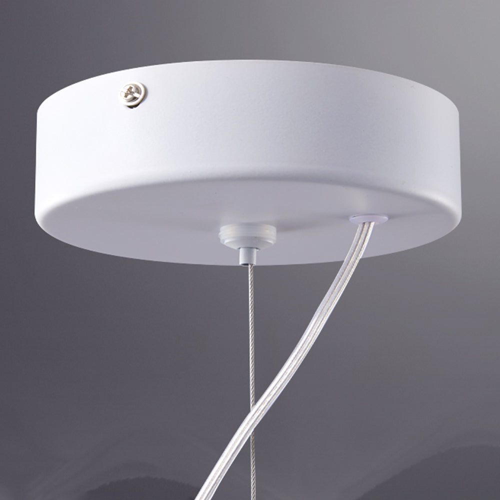 Arisha Moderna Diseño Minimalista Metal/Acrílico Lámpara Colgante Blanca
