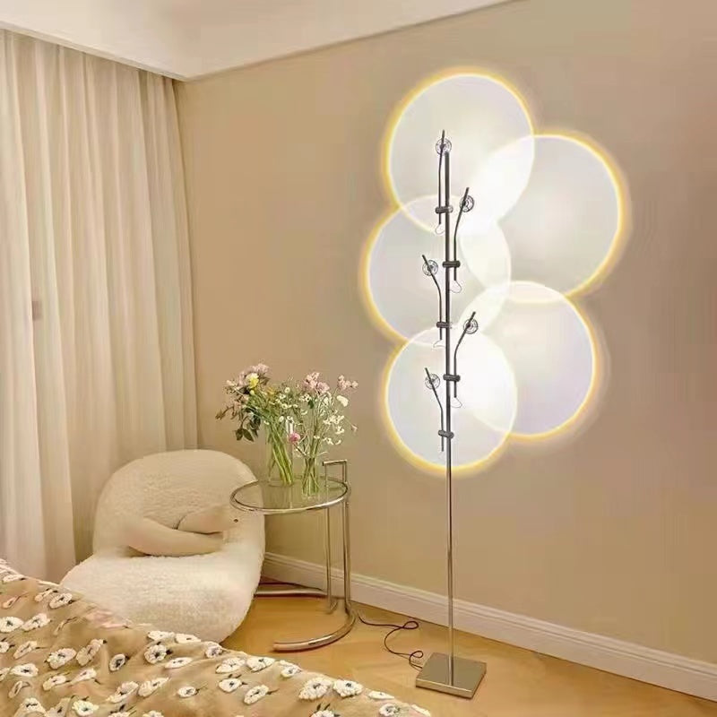 Mira Minimalista Moderna Lineal Metal LED Lámpara de Pie Negra