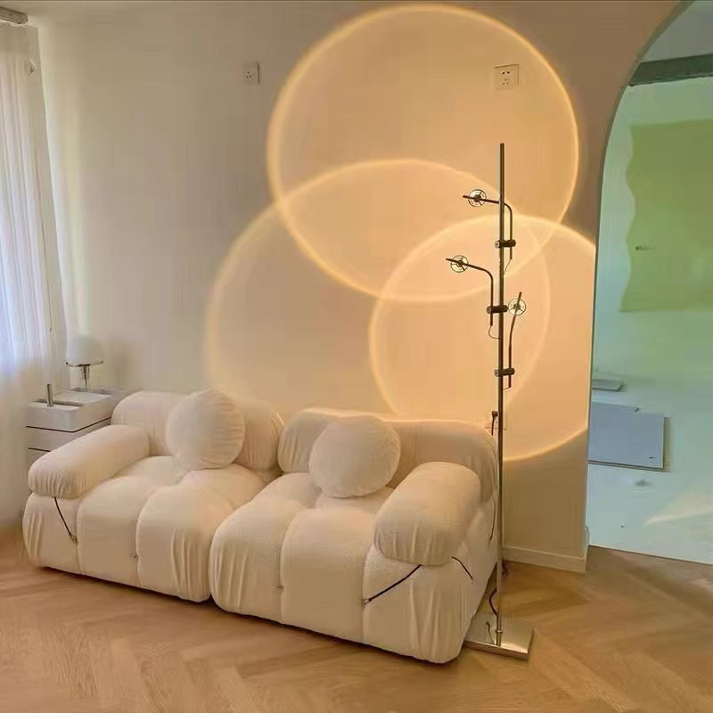 Mira Minimalista Moderna Lineal Metal LED Lámpara de Pie Negra