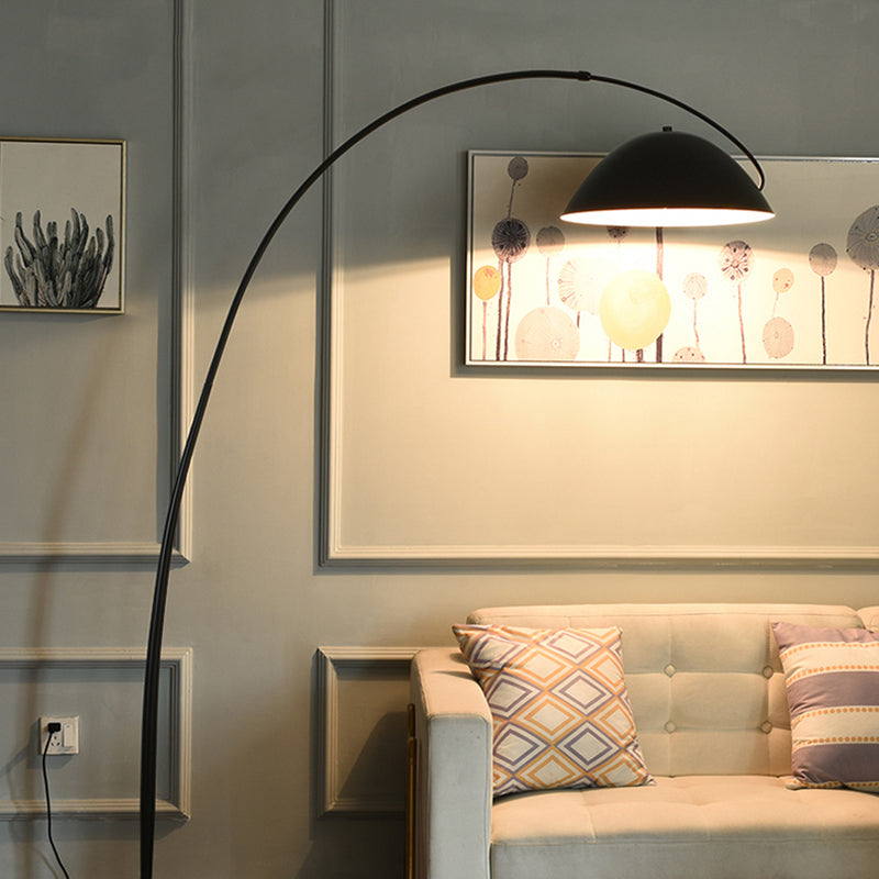 Mira Moderna Minimalista Metal Lámpara de Pie Negra
